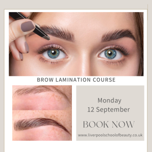 Brow Lamination Course 12th September 10:00 - 14:00
